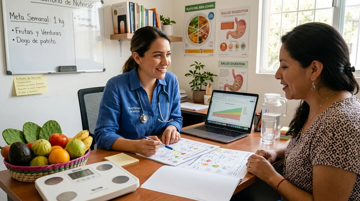 Consultorio de nutrición en México con seguimiento de pacientes por WhatsApp