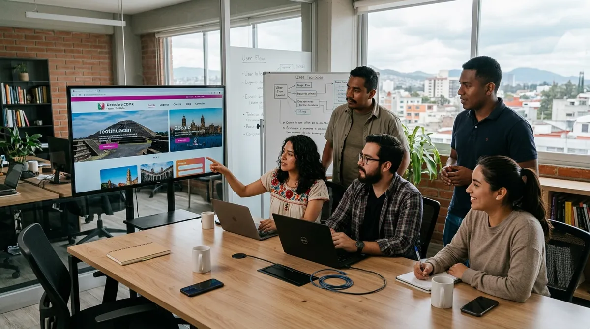 Equipo de desarrollo de software atendiendo empresas en CDMX